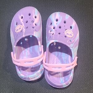 Kids Purple and Blue Clogs
